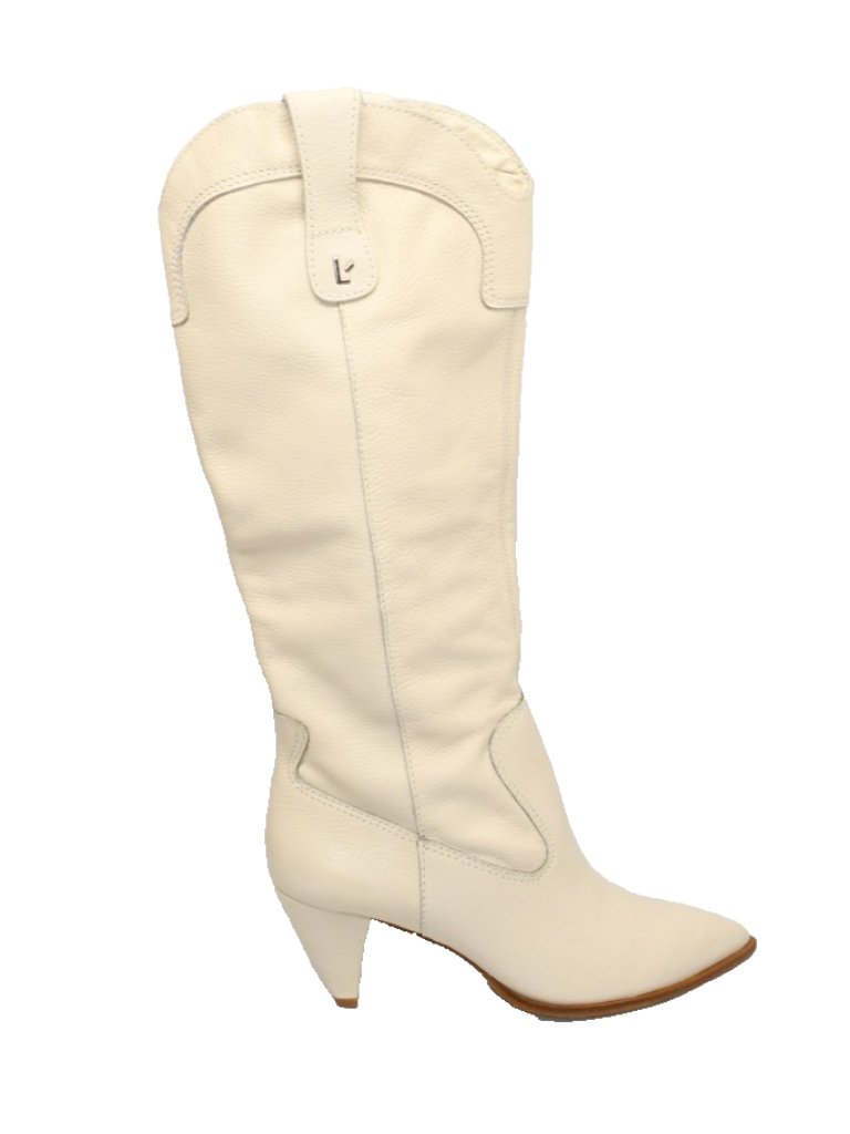 New! Larroude Louise Pointed Toe High Heel Western Leather Boots Size 8.5 Dd538